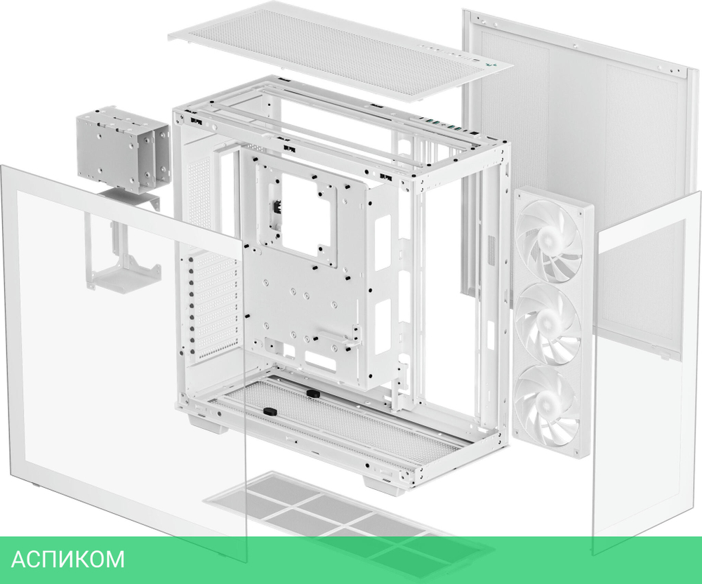 Корпус DeepCool CH780 WH E-ATX без БП (R-CH780-WHADE41-G-1)