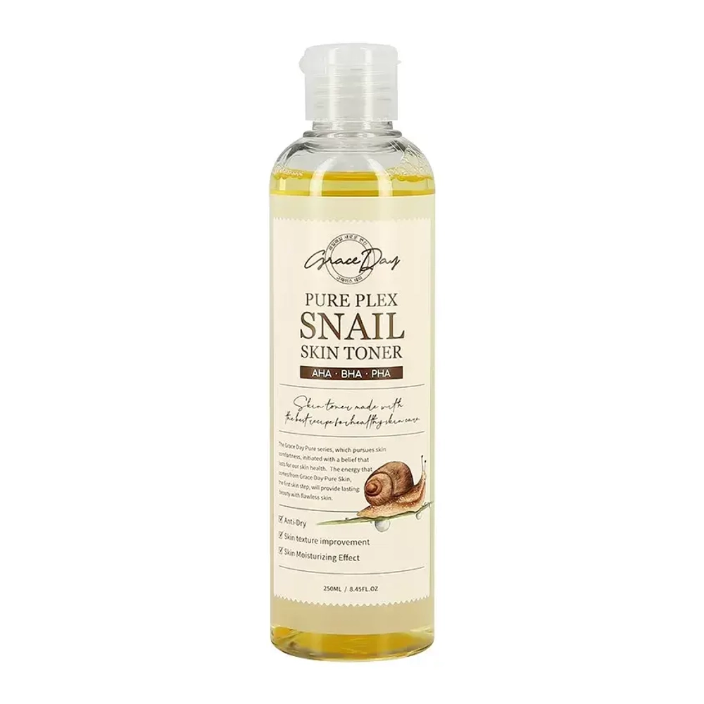 Тонер для лица с муцином улитки/Pure Plex Snail skin Toner Graceday, Ю.Корея, 250гр