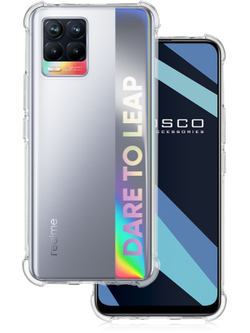 Чехол ROSCO для realme 8;realme 8 Pro оптом (арт. RM-8-HARD-TPU-TRANSPARENT)