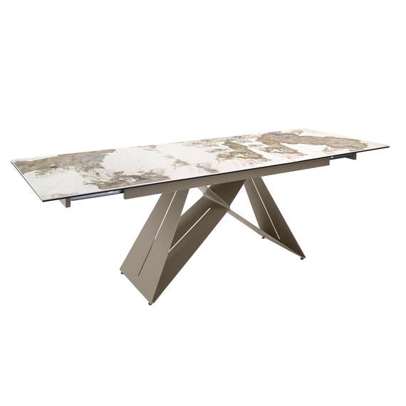 Раздвижной обеденный стол 1114/MC2207DT из мраморной керамики