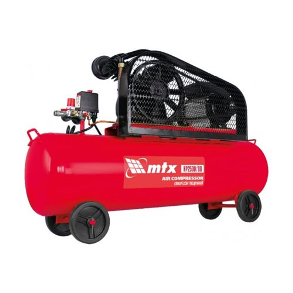 Воздушный компрессор MTX КР2500/80, 2.5 кВт, 80 л, 420 л/мин