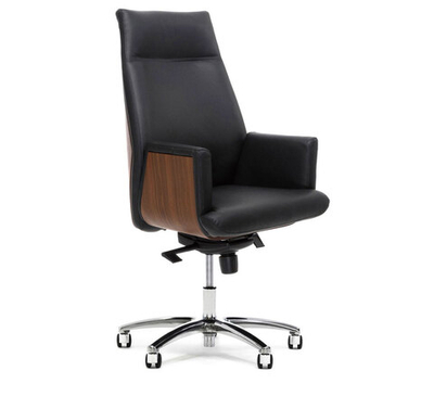 ZEUS/A Кресло руков ч/орех LMR ОРЕХ ИТАЛЬЯНСКИЙ/ЧЕР