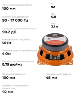 динамики 10 автомобильные колонки в машину Грифон