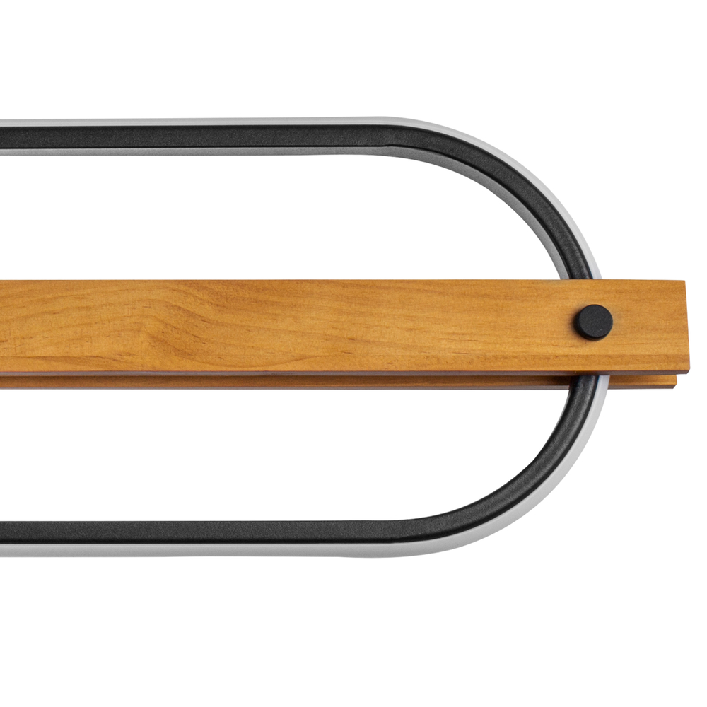 723337 Люстра LODI LED 36W 3240LM ЧЕРНЫЙ/ДЕРЕВО 3000K