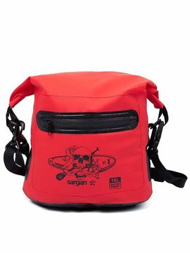 Гермосумка через плечо Sargan Скелетон-САП/Пляжка с доп.карманом 15 л красный