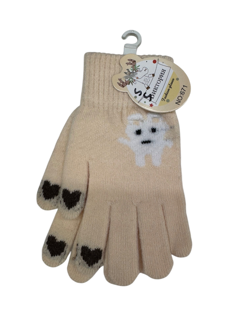 Варежки. Детские. Материал верха: Текстильные. Подклад: Трикотаж-шерсть. 12 шт в упаковке, разные цвета.