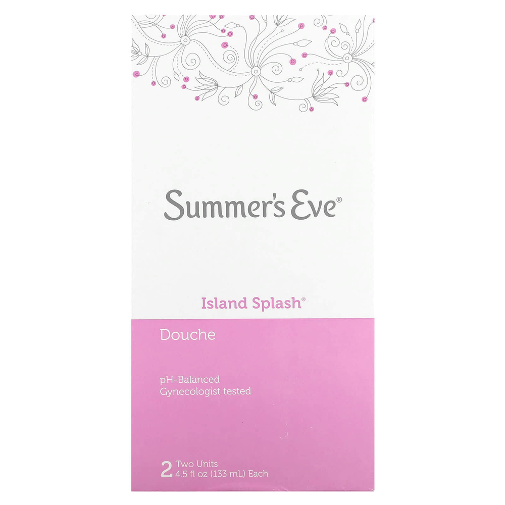 Summer's Eve, Douche, Island Splash, 2 порции по 133 мл (4,5 жидк. унц.)
