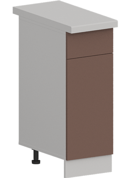 Кухня Модуль ШН1Я 300 Белый / Пудрово-розовый