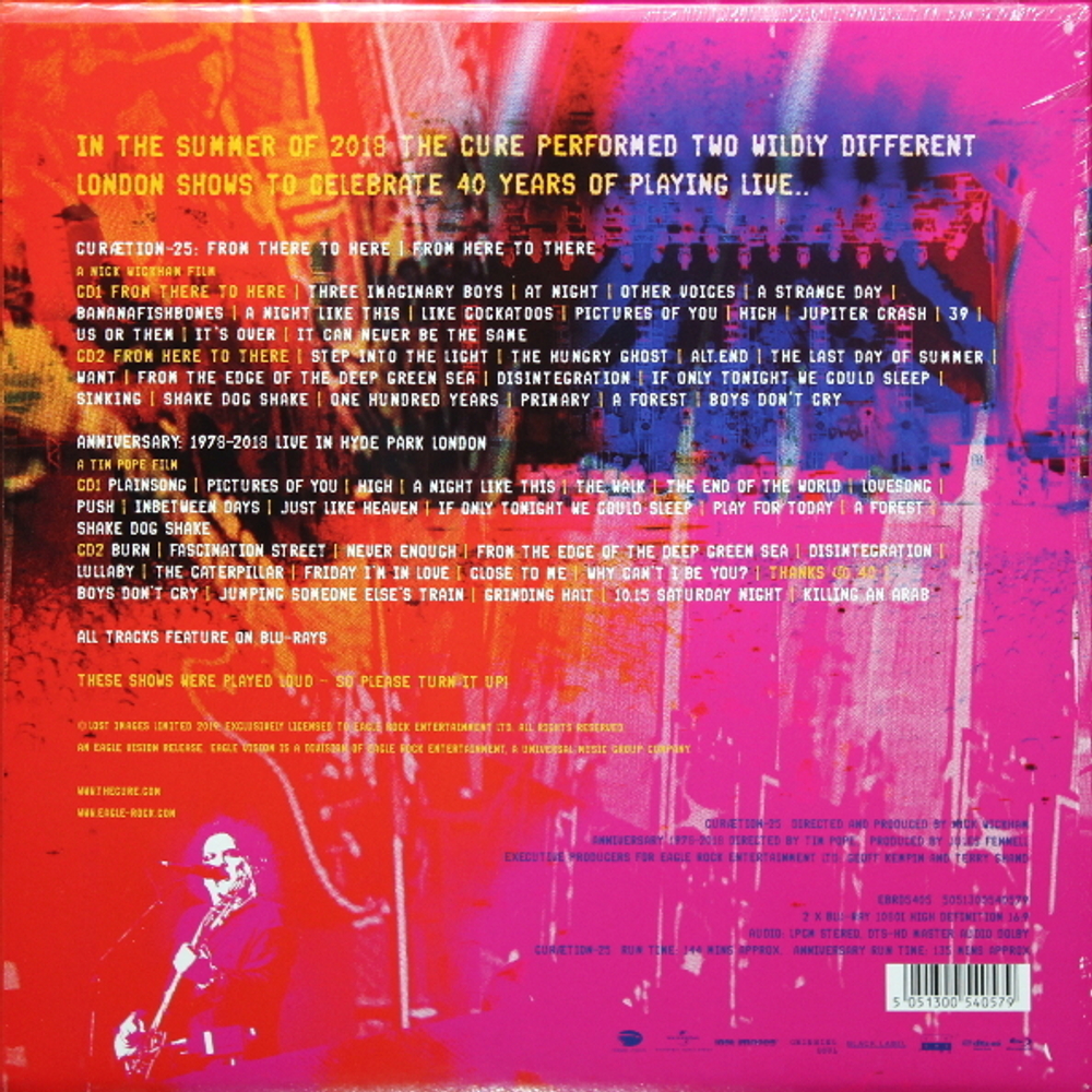 The Cure / 40 Live (Curaetion 25 + Anniversary) (2Blu-ray + 4CD)