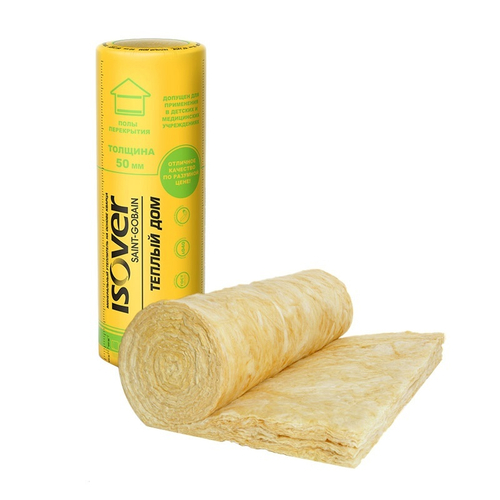 Утеплитель ИЗОВЕР Рулон Теплый Дом ТВИН 8200х1220х50мм (20,01 м2=1 м3) (2шт)