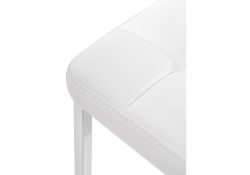 Барный стул Лофт линкольн белый / белый матовый