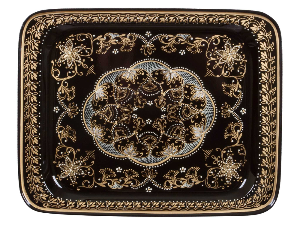 Zhostovo metal tray ornamental A13D06102023019