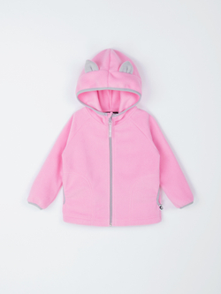 Толстовка флисовая "Котенок" розовый