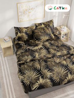 Простынь  сатин Milky Garden "Пальмы" 200x215 см