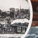 Декоративная тарелка «GARE DOMMELDANGE, 1884»