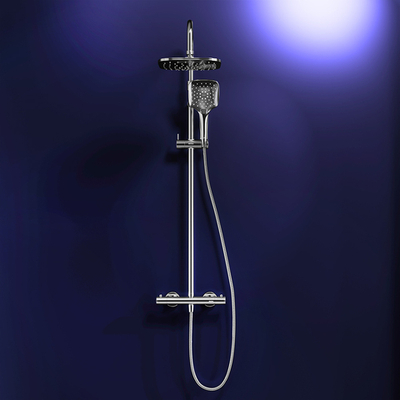 DX218092000 Option, душевая система с ТМС для душа: верхний душ 230*230мм, ручной душ 120мм, 3 режим