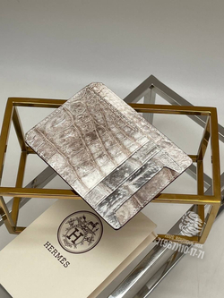 Картхолдер Hermes из кожи крокодила