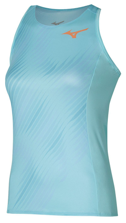 Топ теннисный Mizuno Printed Tank - Turquoise