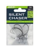 Джиг-головка для рыбалки BKK на офсетном крючке Silent Chaser - 1X - EWG Round Head, размер крючка 4/0, вес 7г, 3 шт.