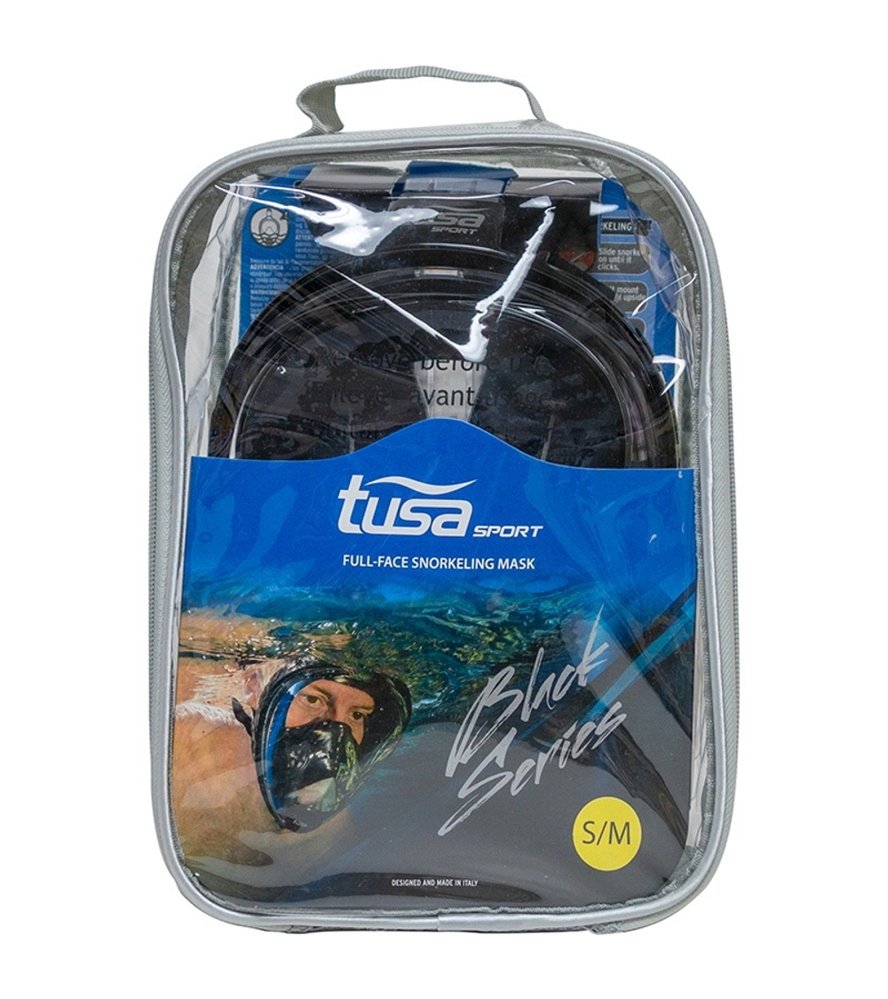 Маска для плавания полнолицевая для снорклинга Tusa Sport UM8001