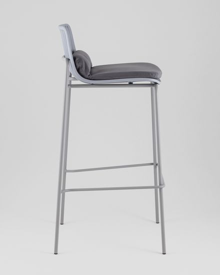Стул барный Spain с подушкой серый