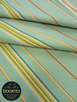 Мебельная ткань гобелен на отрез "Полоса серо-зеленая" (ширина 160 см) цена за п/метр