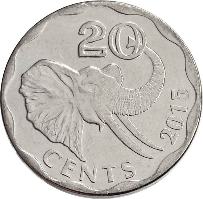 20 центов 2015 Свазиленд