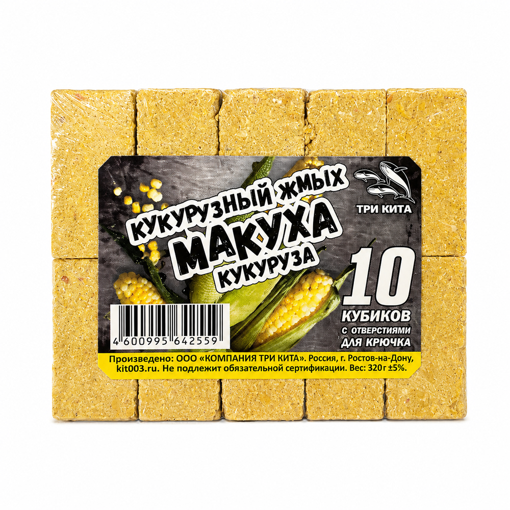 МАКУХА (кукуруз. жмых) с отверстием КУКУРУЗА 320гр. (уп/10шт)