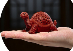 250054 Фигурка "Ореховая черепаха", выс.45, глина