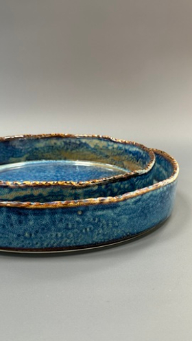 Тарелка с бортом 26*4.6 см,фарфор,серия "Aqua Blue" P.L.