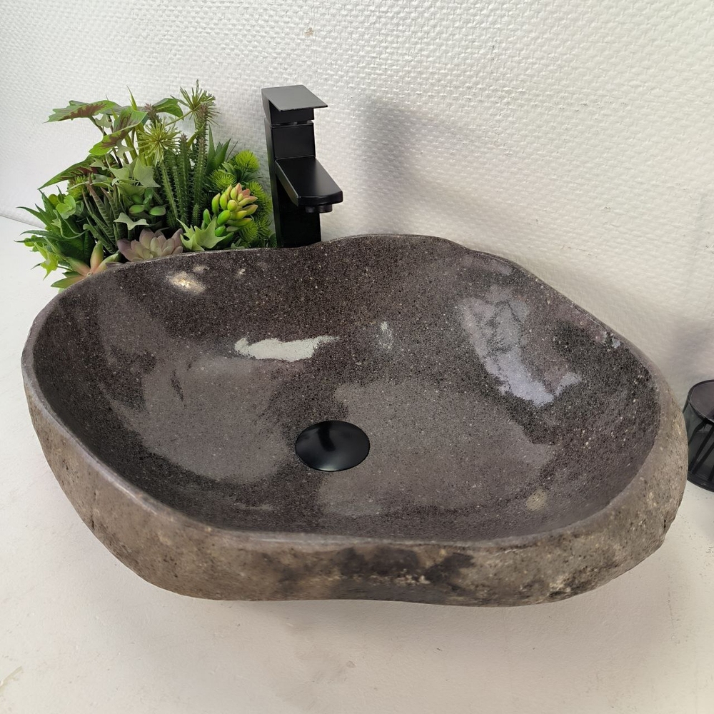 Раковина из речного камня RS-65046 54*44*15 0862