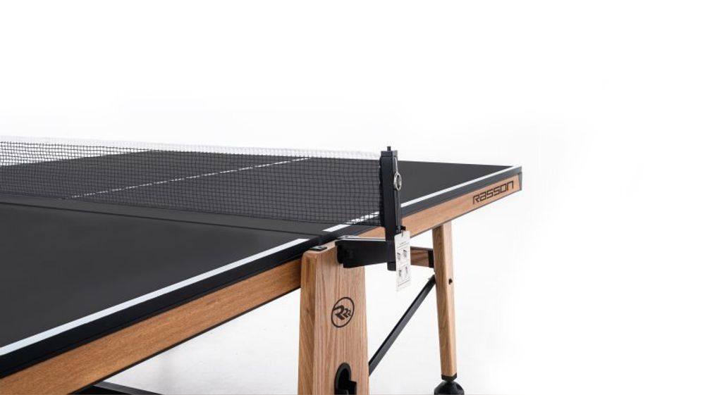 Теннисный стол складной для помещений "RASSON PREMIUM T03 Indoor" (274 х 152,5 х 76 см, натуральный дуб) с сеткой