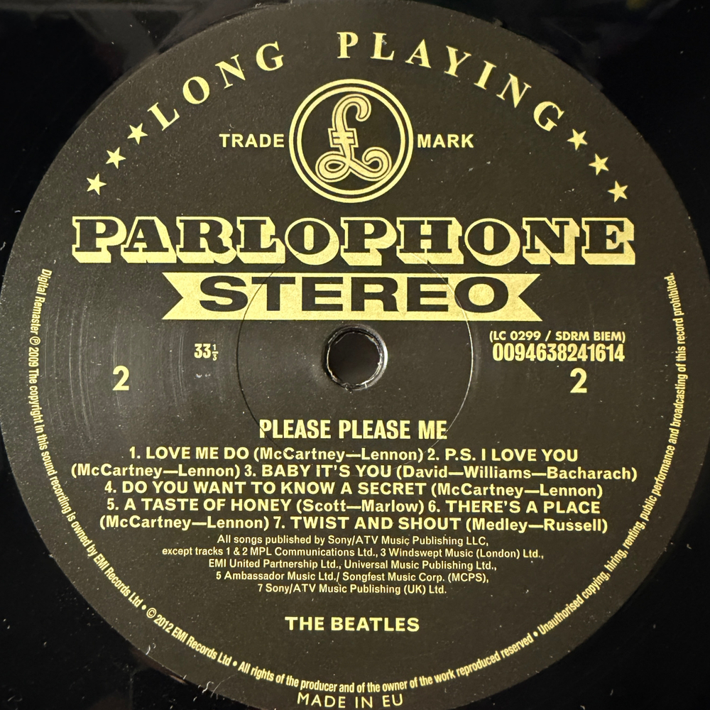 The Beatles ‎– Please Please Me (Европа 2012г.)