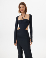 BLACK DOUBLE BODYSUIT