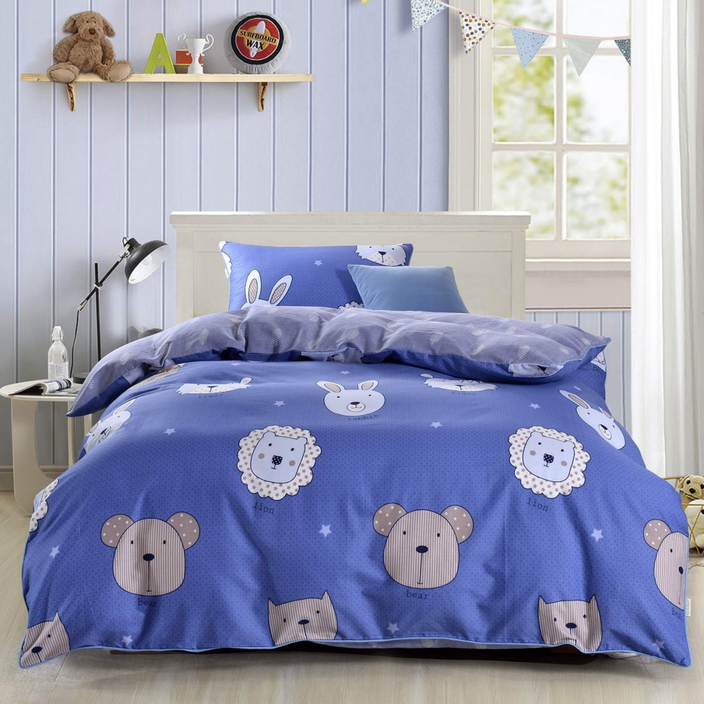 Постельное белье детское Sofi De MarkO Зоомир синее