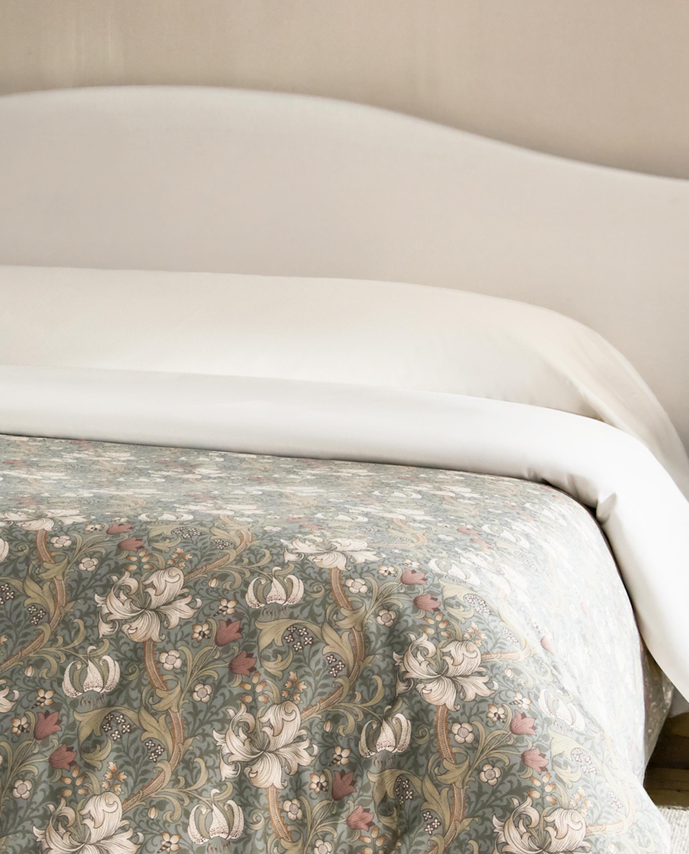 Пододеяльник Zara Home сатин, хлопок 100%, с цветочным принтом, 5181/088