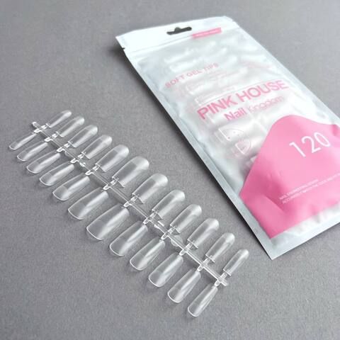 Типсы nail kingdom 04 гелевые c контактной зоной квадрат 120 шт
