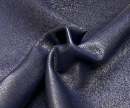 Castagnetto Soft Dark Blue (1,3-1,5 мм), цв. Синий  натуральная кожа