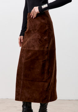 Юбка из натуральной замши