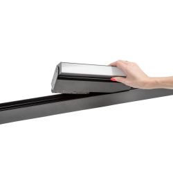 ULB-M80-12W-4000K-35 BLACK Светильник-прожектор линейный светодиодный трековый. Для магнитных шинопроводов. 900 Лм. Белый свет 4000К. Черный. ТМ Uniel