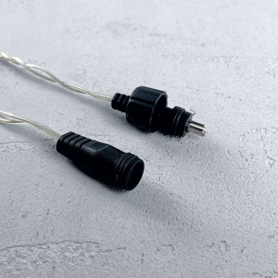 Светодиодная бахрома 3*0,5 м., 150 синих LED ламп, силиконовый прозрачный провод, Beauty Led (ECC150-10-2B)