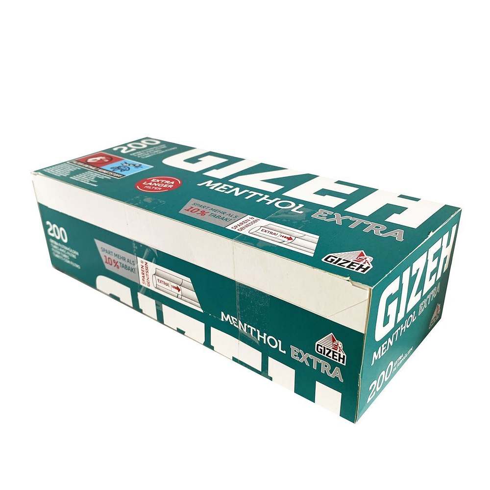 Гильзы для сигарет "Gizeh" Extra Long Menthol 200шт. Товар уцененный
