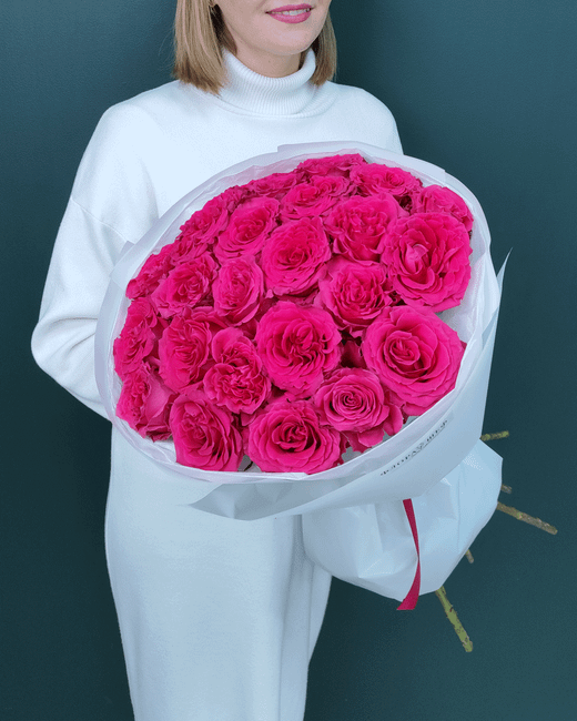 Роза малиновая Фулл Монти,25шт(00243)