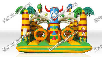 Надувная полоса препятствий «Туземцы», 7х4х2,7 м.