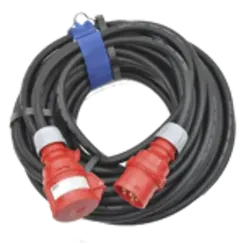LiftCraft CAB25-2 - кабель питания 25 метров, 4 на 2,5мм, CEE-16/4 вилка, CEE-16/4 розетка
