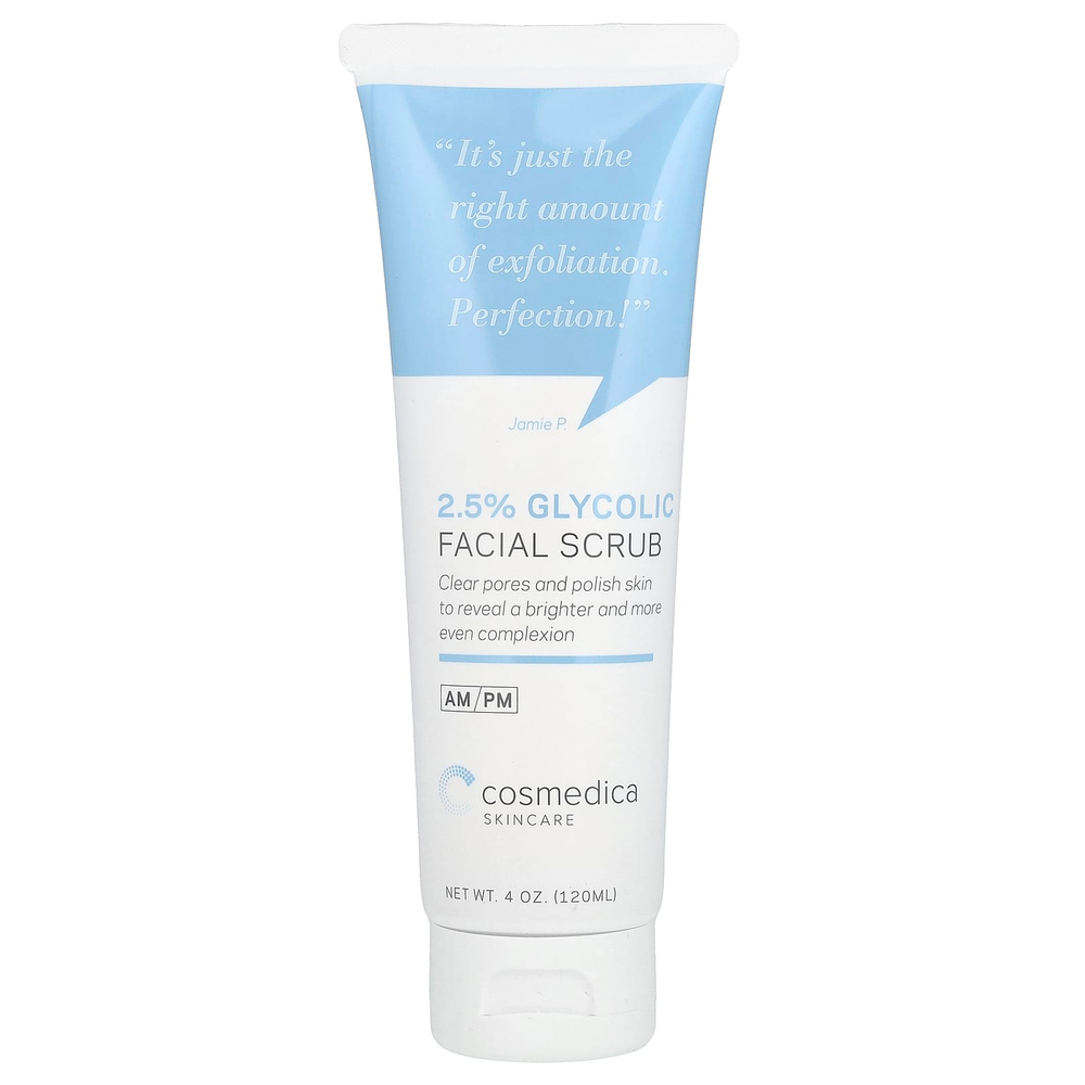Cosmedica Skincare, скраб для лица с 2,5% гликолевой кислотой, 120 мл (4 унции)