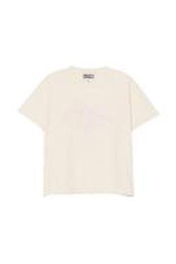 ZARA X BENITO ANTONIO ФУТБОЛКА С ЭФФЕКТОМ ПОТЕРТОСТЕЙ, КРЕМОВЫЙ