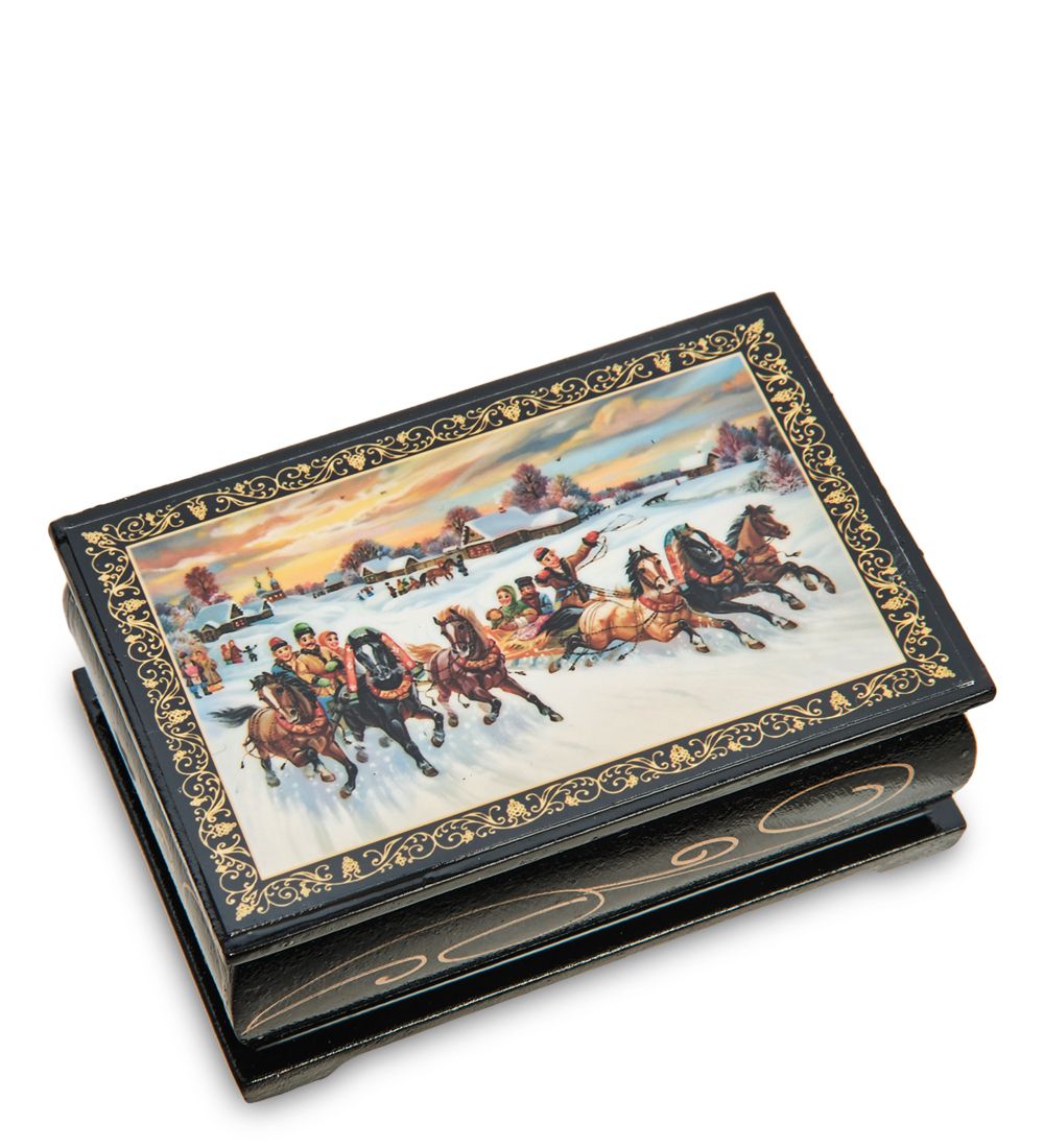 ШК-11/ 1-T Шкатулка в технике декупаж (6х9х4)