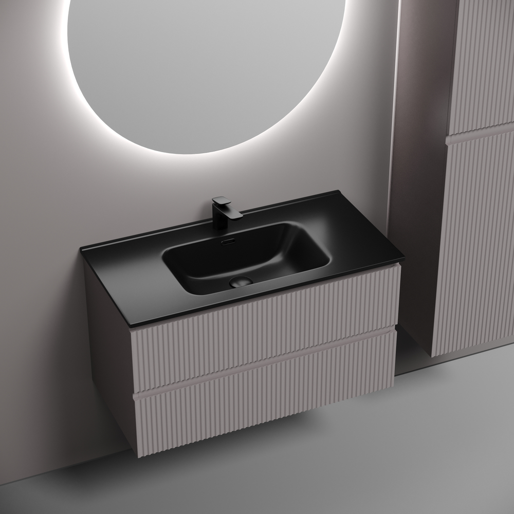 Тумба подвесная Sancos Snob R 890х445х500, c двумя ящиками оснащенными доводчиками, Doha Soft, арт.SNR90SM