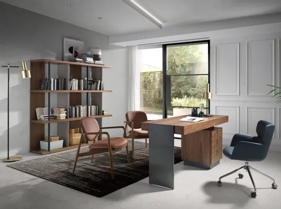 Письменный стол Angel Cerda 3237 из ореха и стали